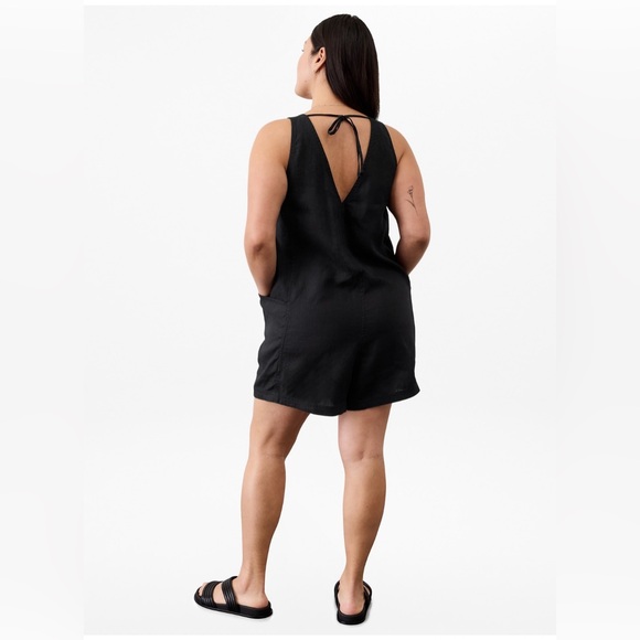 NWT Retreat Linen Romper - Black - Picture 2 of 8